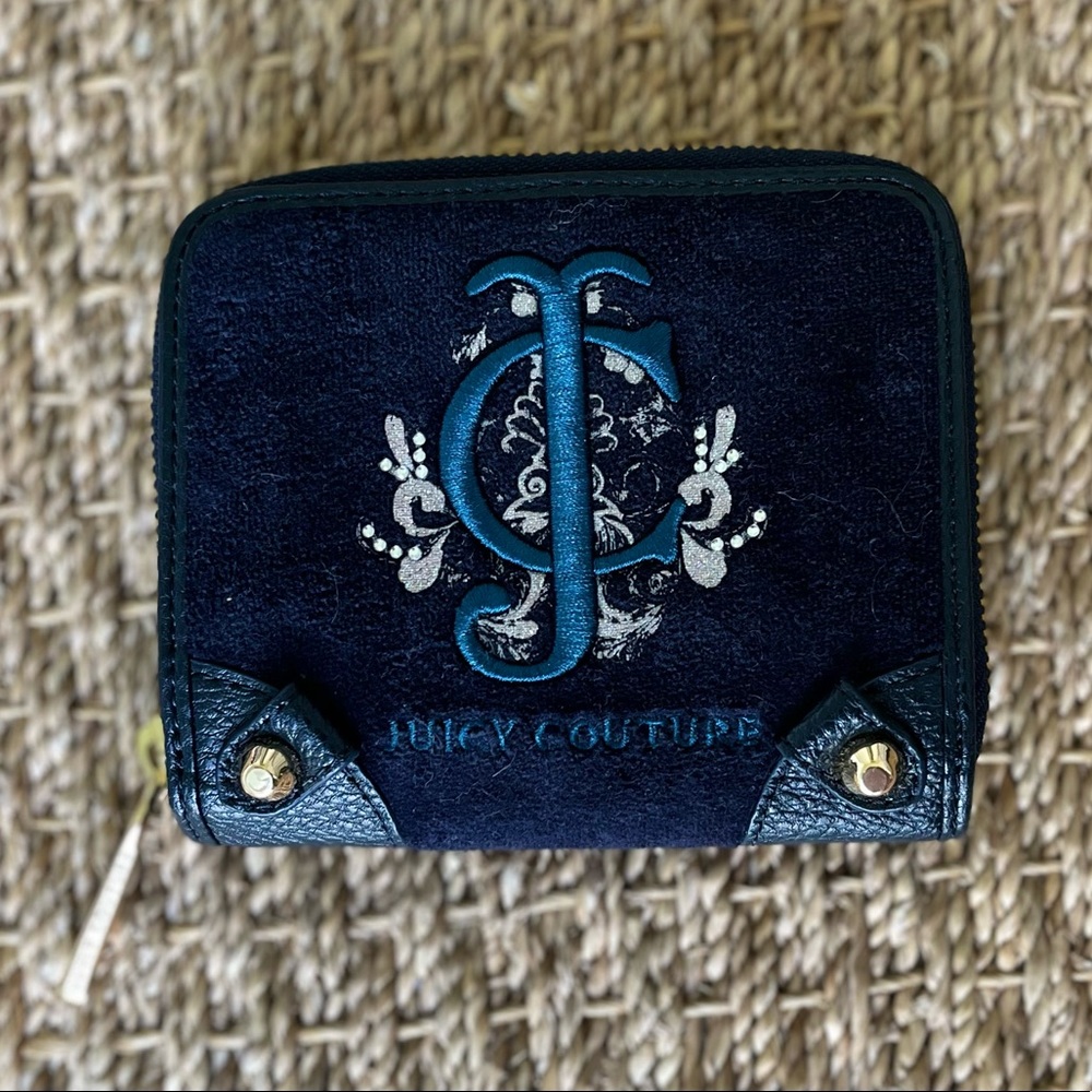 VINTAGE JUICY COUTURE velour/leather wallet